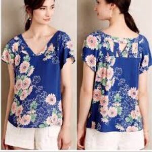Maeve‎ Tri-cut Floral Blouse
